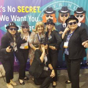 FNU's Secret Service themed exhibition booth FNU's Secret Service themed exhibition booth