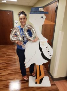 Mairi recently caught her 40th baby as a birth center nurse