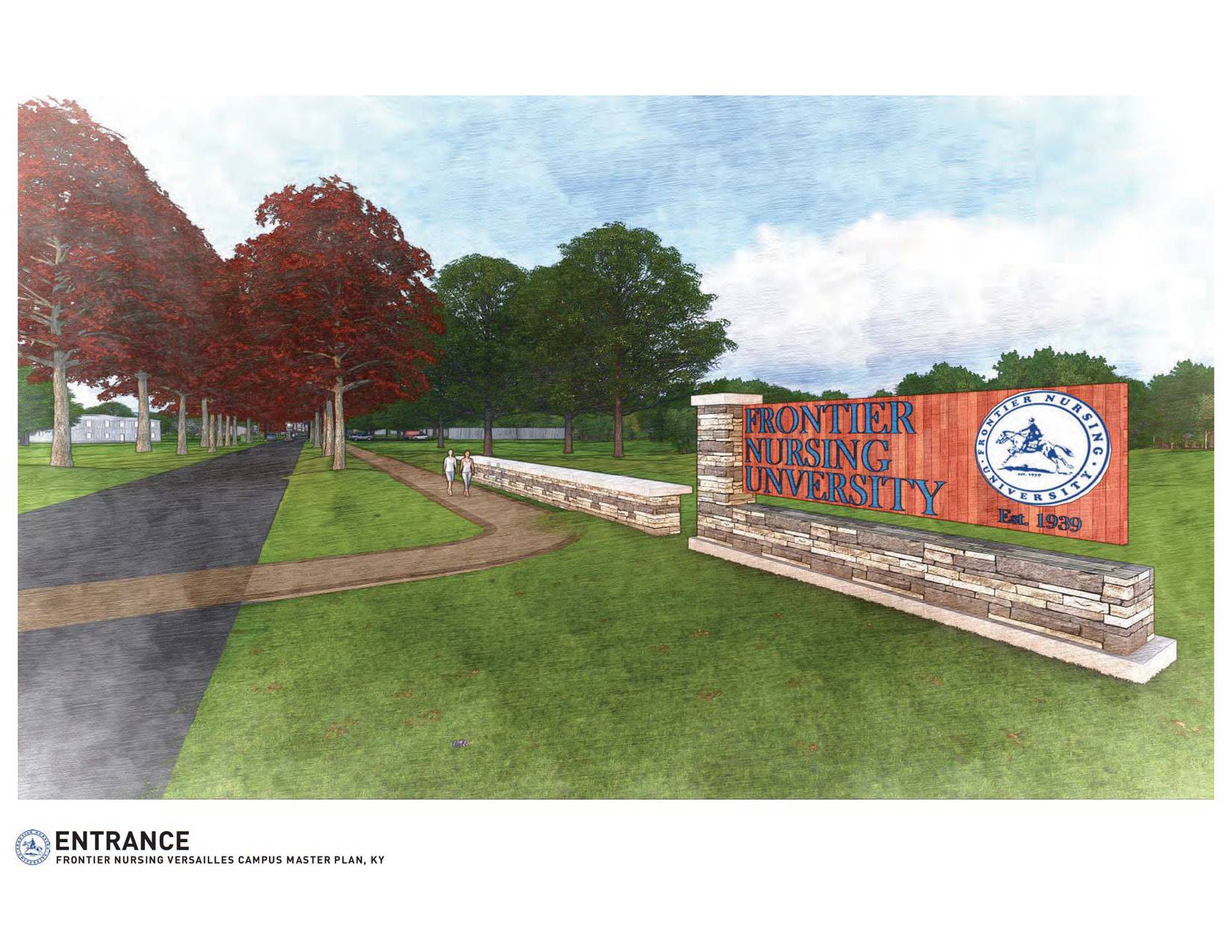 Versailles Campus entrance rendering