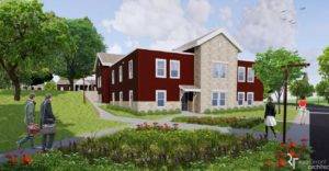 Versailles Campus administration building rendering
