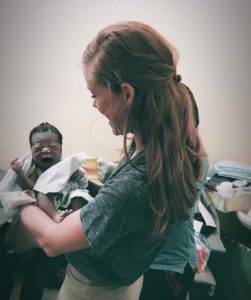 Tayler Johnston works with underserved women and families in Gressier, Haiti