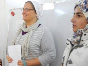 Her work offers hope to new mothers in the camp